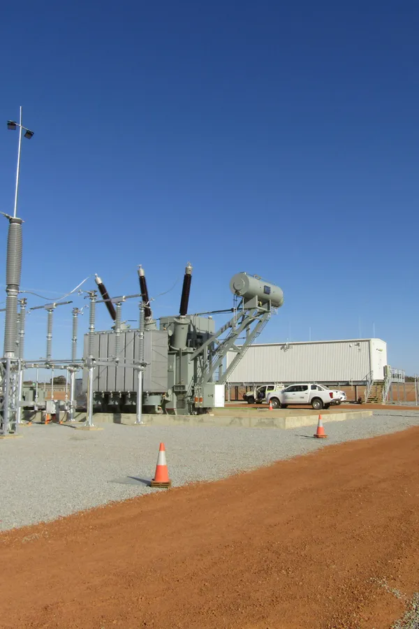 Merredin Solar farm substation